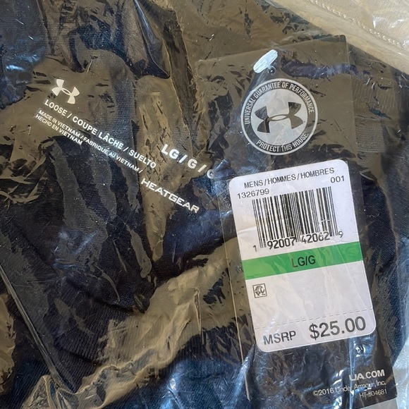 Black under armor t-shirt new men’s large - Picture 2 of 3